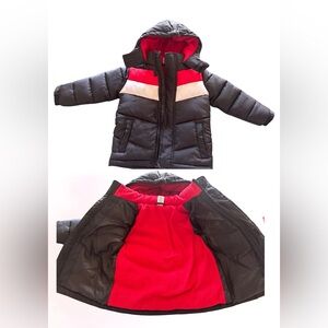 Youth 4T Okie Dokie Black and Red‎ Puffer Jacket